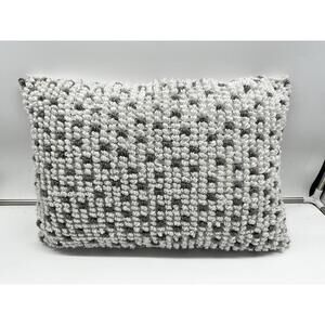 Outdoor Pillow White And Gray